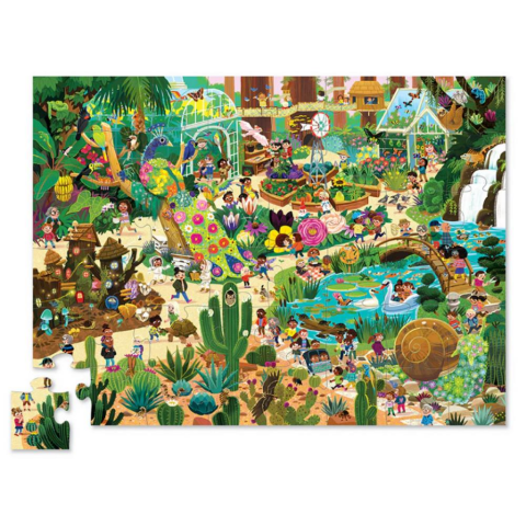 Crocodile Creek Puzzle - 48 Parça - Botanik Bahçede Bir Gün