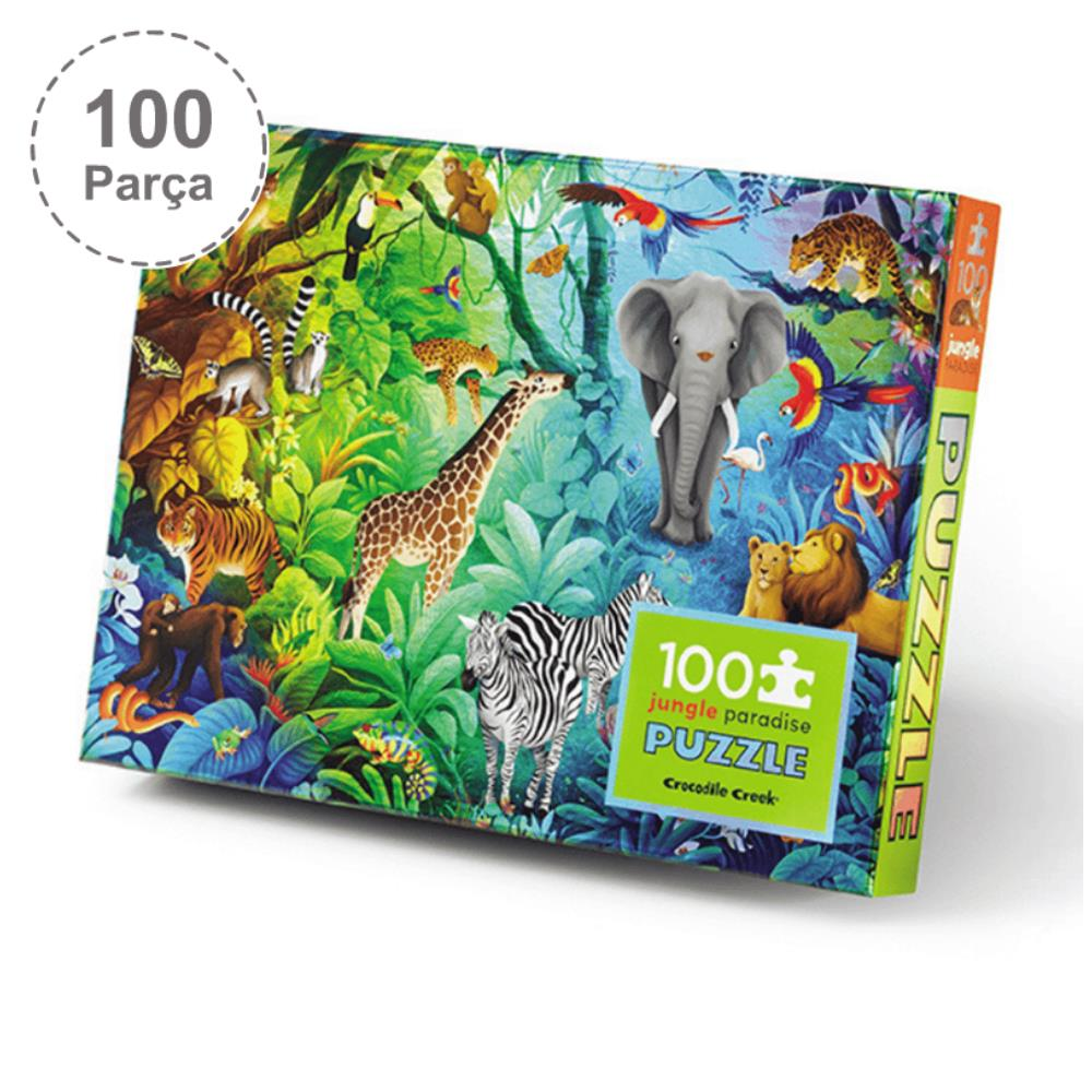 Crocodile Creek Puzzle - 100 Parça - Orman Cenneti