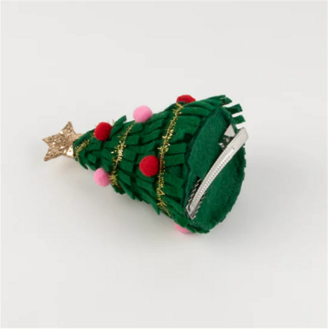 Meri Meri - Big Christmas Tree Hair Clip - Yeni Yıl Ağacı Tokası