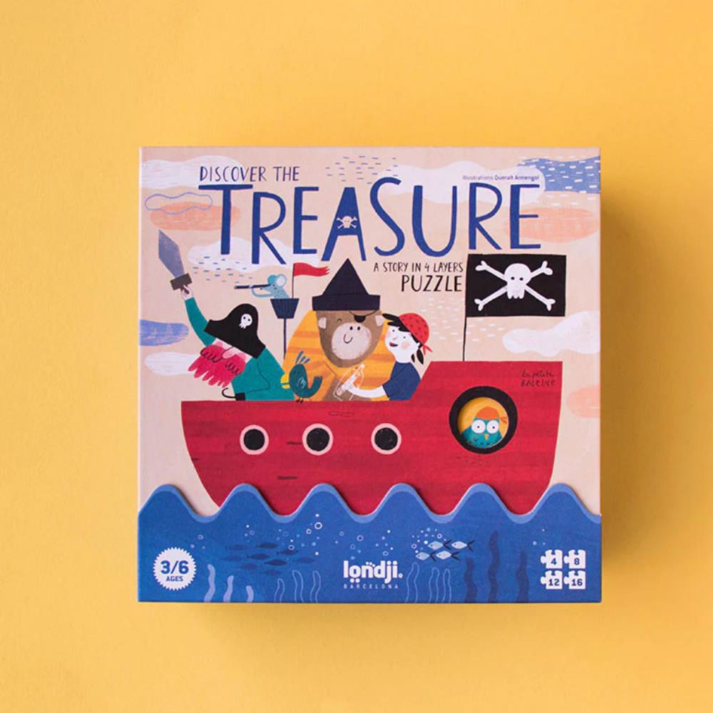 Londji Puzzle / Discover the Treasure (4-8-12-16 Parça)