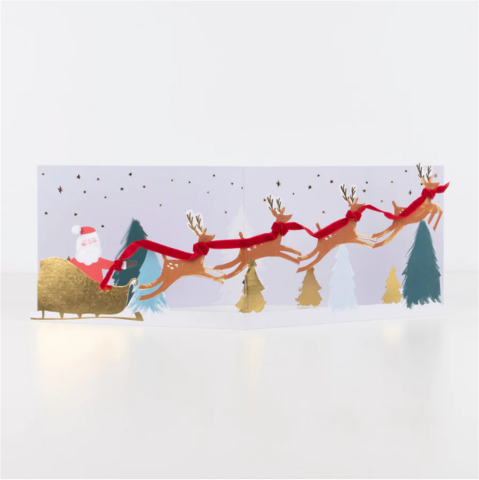 Meri Meri - Santa's Card - Noel Baba Tebrik Kartı - 3D