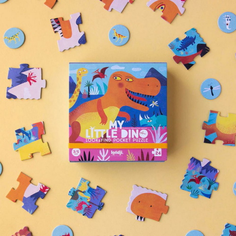 Londji Pocket Puzzle / My Little Dino (24 Parça)