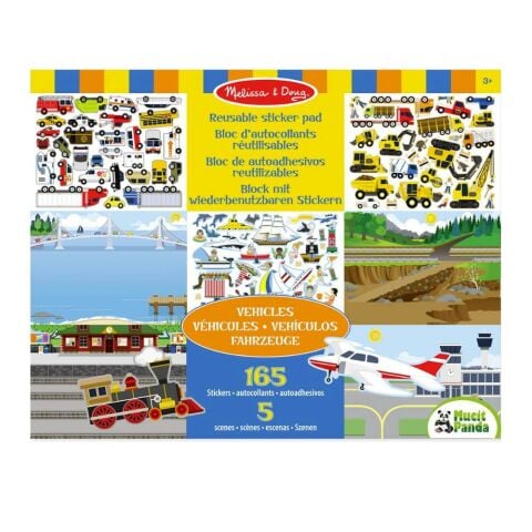 Melissa & Doug Tak Çıkar Çıkartma Kitabı - Araçlar