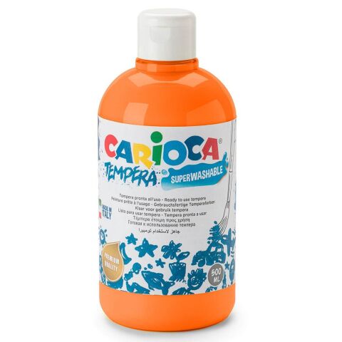 Carioca Süper Yıkanabilir Parmak Boya 500ml - Turuncu