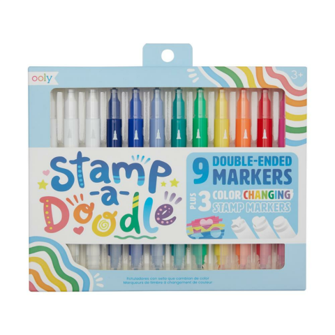 Ooly Stamp A Doodle Çift Uçlu 12’li Keçeli Kalem