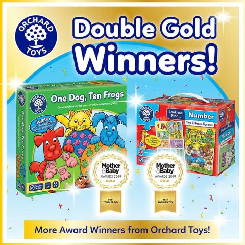 Orchard Toys One Dog Ten Frogs - 3+Yaş Hafıza Oyunu