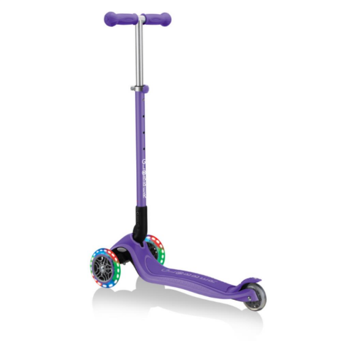 Globber Primo Plus Katlanabilir Işıklı Scooter - Mor