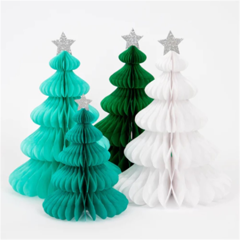 Meri Meri - Green Forest Honeycomb Decorations - Yeşil Orman Petekli Dekorlar - 10'lu