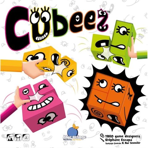 Blue Orange Cubeez Eğlenceli Suratlar 6 Yaş ve Üzeri Akıl Oyunu
