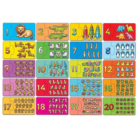 Orchard Match & Count Puzzle 3+Yaş Eşleştir ve Say 2x20'li Yapboz