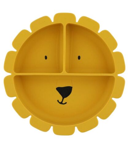 Trixie  Silicone Divided Suction Plate Mr. Lion - Silikon Bölmeli Tabak