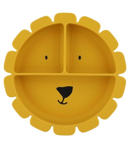 Trixie  Silicone Divided Suction Plate Mr. Lion - Silikon Bölmeli Tabak