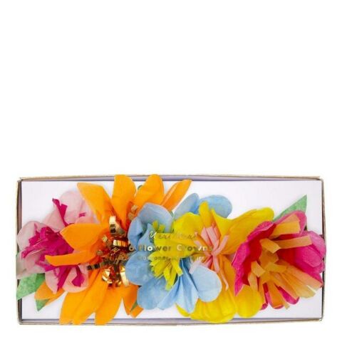 Meri Meri - Bright Floral Party Crowns - Parlak Çiçekli Parti Taçları
