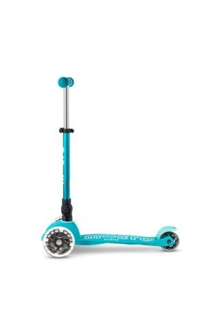 Mini Micro Scooter Deluxe Foldable LED Aqua