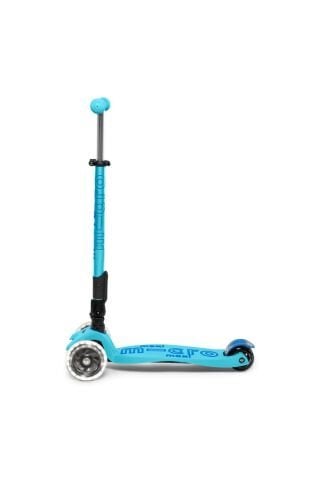 Maxi Micro Scooter Deluxe Foldable LED Bright Blue