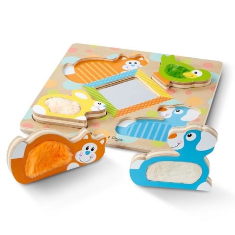 Melissa&Doug Dokun Hisset Yapboz - Evcil Hayvanları Bul