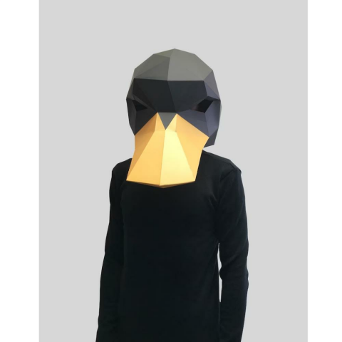 3D Karton Maske - Ördek