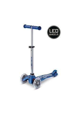 Micro Mini Micro 3 Tekerlekli Scooter Deluxe Galaxy Glitter LED Navy