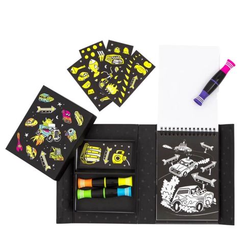 Tiger Tribe Neon Boyama Seti / Road Stars - Neon Colouring Set