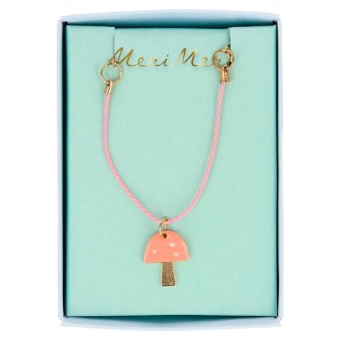 Meri Meri - Enamel Mushroom Necklace - Mantar Kolye