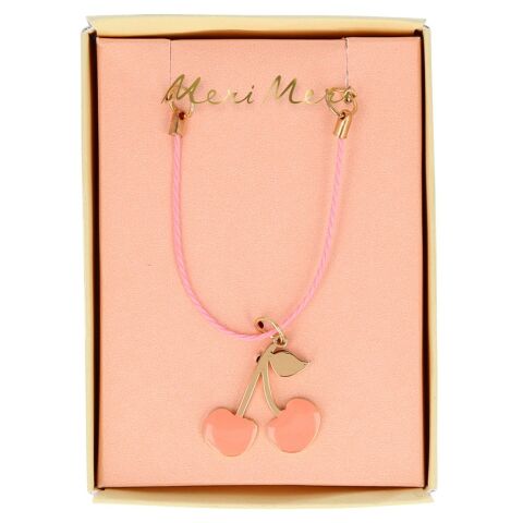 Meri Meri - Enamel Cherries Necklace - Kiraz Kolye