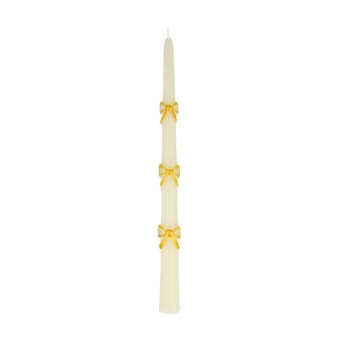 Meri Meri - Gold Bow Taper Candles - Altın Kurdele Detaylı Mumlar (2'li)
