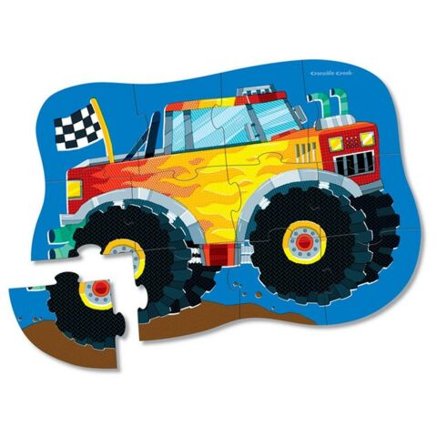 Crocodile Creek Mini Puzzle Monster Truck 12 Parçalı Yapboz