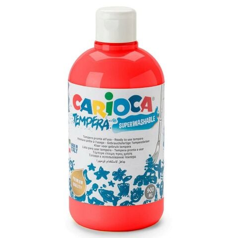 Carioca Süper Yıkanabilir Parmak Boya 500ml - Kırmızı