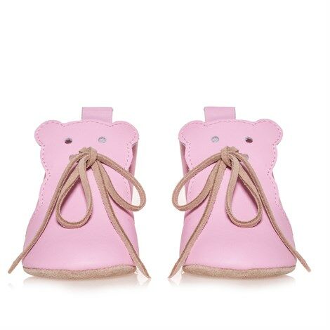 Merli&Rose Deri Teddy Patik | Pembe