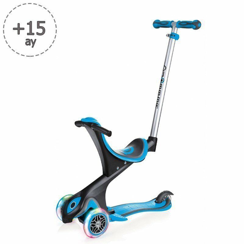 Globber Scooter / Evo Go Up Comfort Işıklı / Mavi