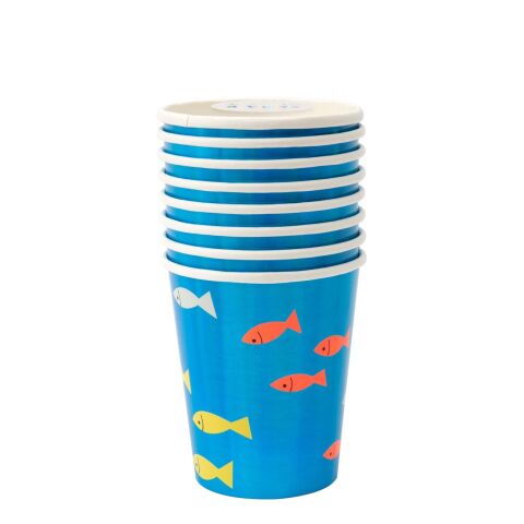 Meri Meri - Under The Sea Party Cups - Su Altı Dünyası Bardaklar - 8'li