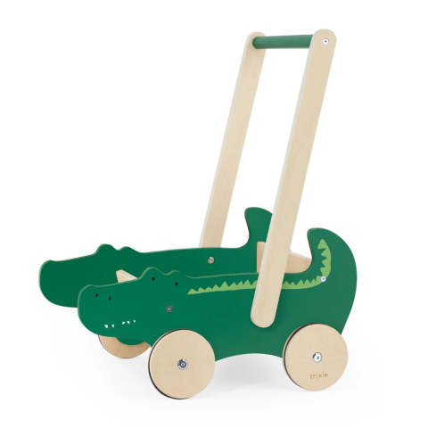 Trixie Mr. Crocodile Wooden Push Along Cart - Ahşap Araba