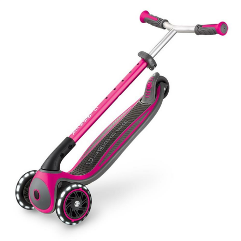 Globber Scooter / Master Işıklı Katlanan / Pembe