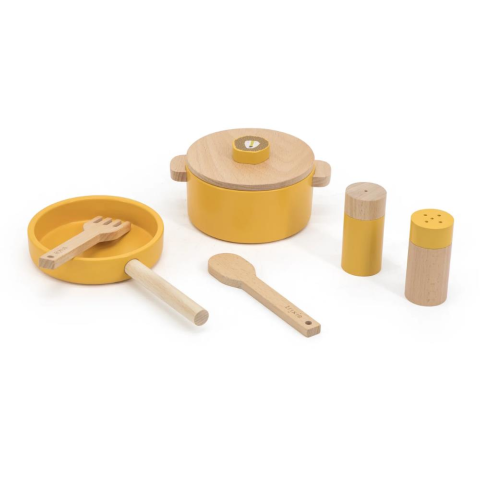 Trixie Mr.Lion - Wooden Cooking Set - Ahşap Yemek Seti Oyuncağı