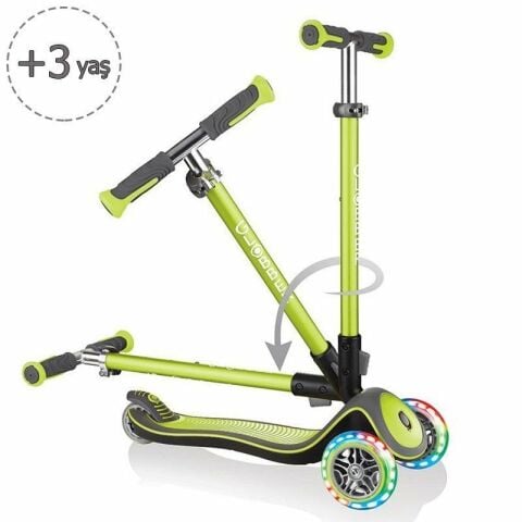 Globber Scooter / Elite Deluxe Işıklı / Yeşil