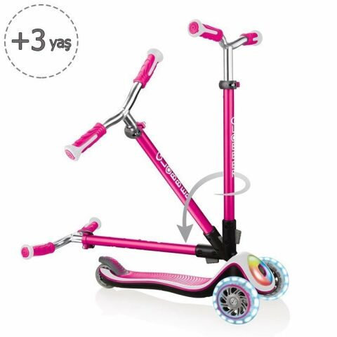 Globber Scooter / Elite Prime Full Işıklı / Pembe