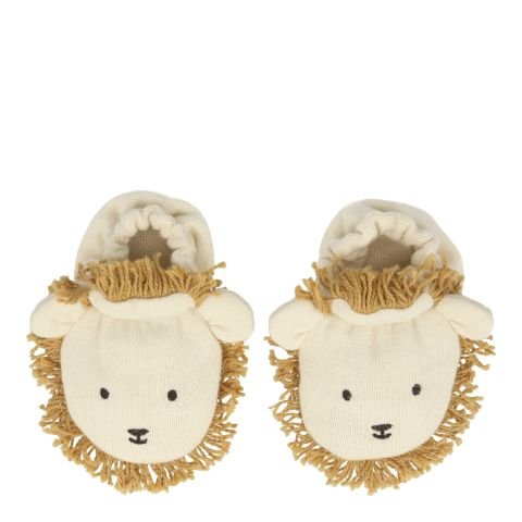 Meri Meri - Lion Baby Booties - Aslanlı Bebek Patiği