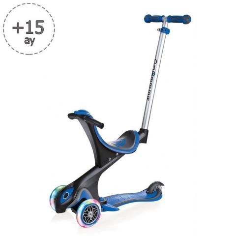 Globber Scooter / Evo Go Up Comfort Işıklı / Lacivert