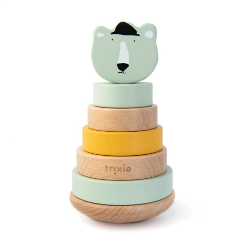 Trixie - Wooden Stacking Toy - Ahşap Oyuncak - Mr. Polar Bear