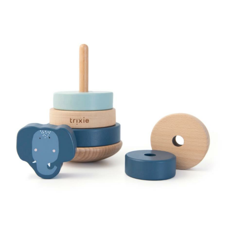 Trixie - Wooden Stacking Toy - Ahşap Oyuncak - Mrs. Elephant