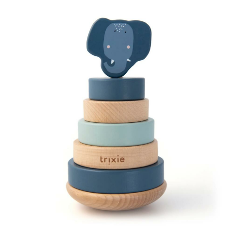 Trixie - Wooden Stacking Toy - Ahşap Oyuncak - Mrs. Elephant