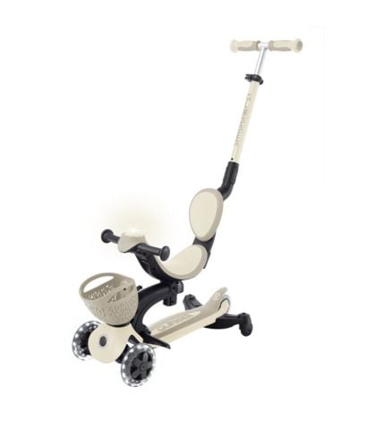 Globber Go Up Baby 360 Işıklı Scooter - Koyu Bej