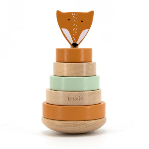 Trixie - Wooden Stacking Toy - Ahşap Oyuncak - Mr. Fox