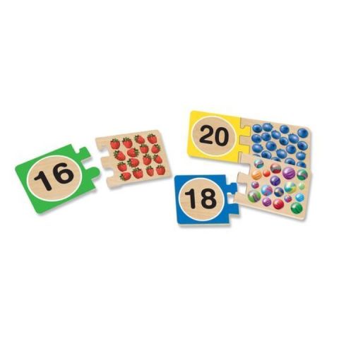 Melissa&Doug Ahşap Sayılar Eşleştirme Puzzle