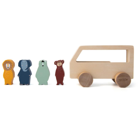 Trixie - Wooden Animal Bus - Ahşap Hayvan Otobüsü