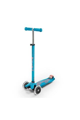 Maxi Micro Deluxe LED 3 Tekerlekli Scooter Aqua