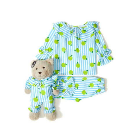 Luna Mia Lucy Long Sleeve Uyku Arkadaşlı Çocuk Pijama Takımı
