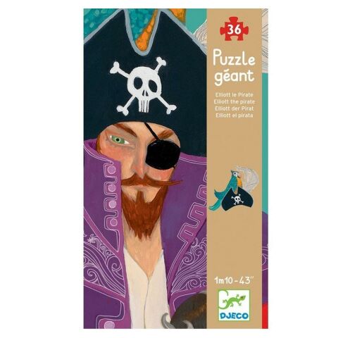 Djeco Dekoratif Puzzle 36 Parçalı Yapboz / Elliott The Pirate
