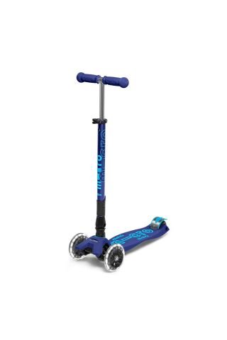 Micro Maxi Micro Deluxe LED Foldable 3Tekerlekli Scooter Navy Blue