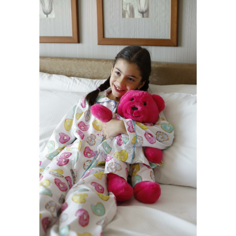 Luna Mia Donut Long Sleeve Uyku Arkadaşlı Çocuk Pijama Takımı